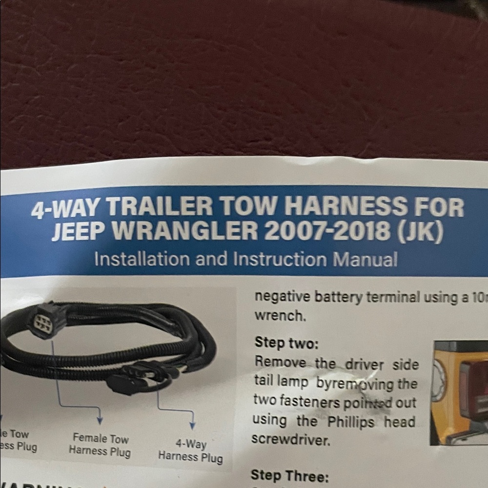 4-Way Trailer Tow Harness for Jeep Wrangler